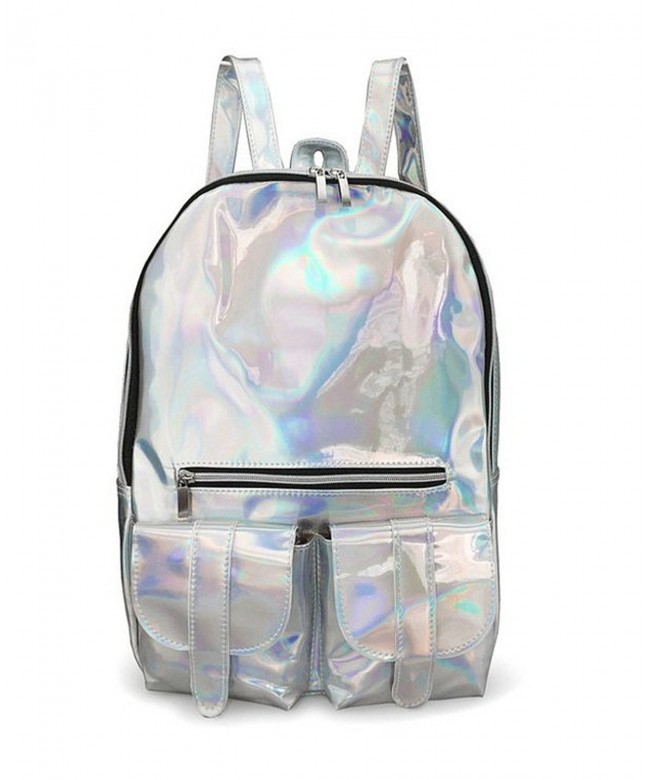 Hologram Backpacks Reflective Surface Backpack
