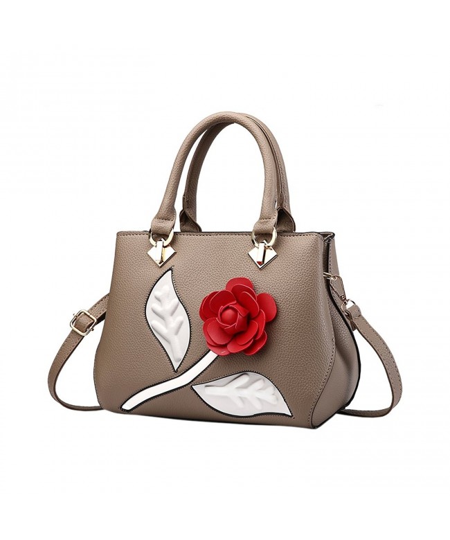 JOYSON Women Handbags PU Leather Shoulder Bags Top-Handle Satchel Tote Bags Purse