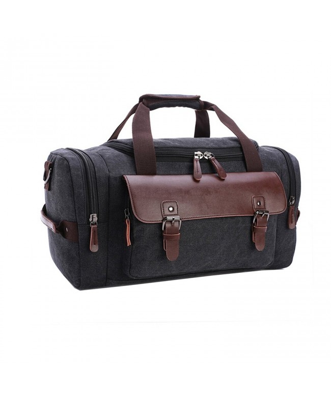 Duffle Bag Canvas Travel Bag Big Capacity Carry on Weekend Bag for trip ...