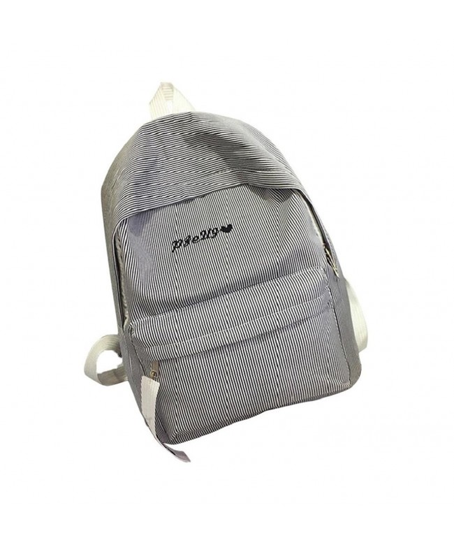Backpack Durable Striped Shoulder Satchel