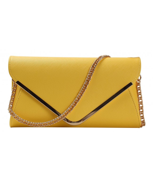 HONEYJOY Leather Evening Envelope Handbag