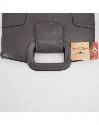 Women Vintage Flap Tote Top Handle Satchel Handbags PU Leather Clutch ...