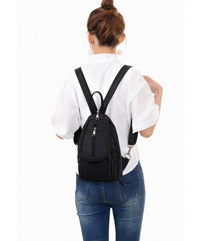 Girls Convertible Nylon Mini Backpack Purse Cross Body Sling Shoulder ...