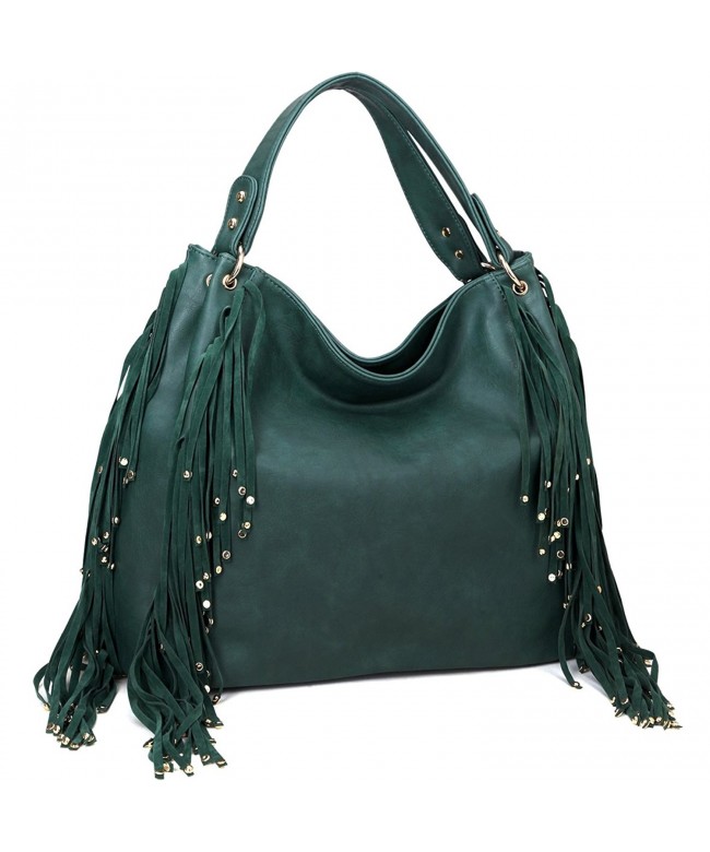 UK Fashion Womens Ladies Designer Faux Leather Handbag Tote Shoulder Tassel Bag