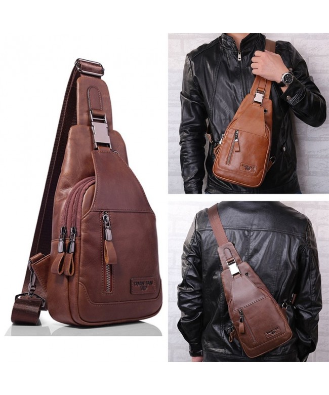 Leather Backpack Shoulder 13 3x18 8x5 1 - Brown - C7186Q3ETYR