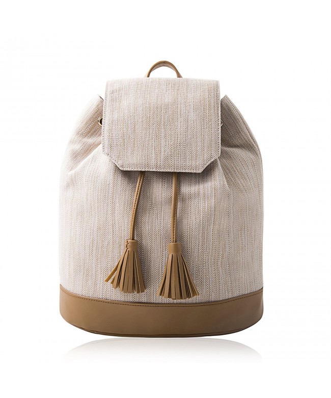 Lovely Tote Co Backpack Natural