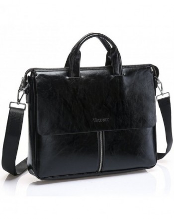 JOYSON Leather Briefcase Shoulder Handbag