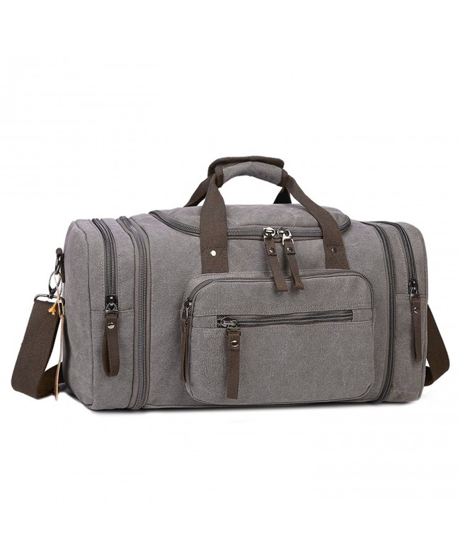 Large Canvas Travel Tote Luggage Men's Weekender Overnight Duffel Bag ...