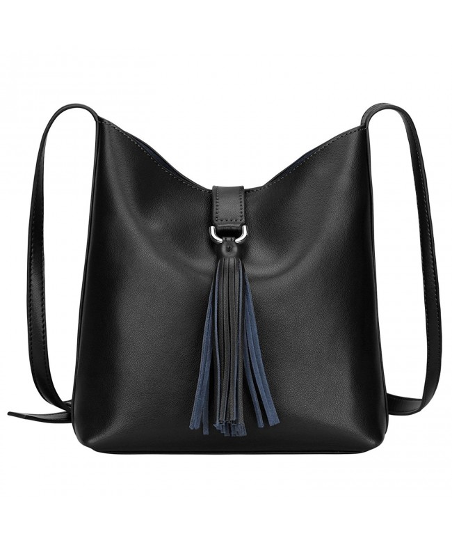 S ZONE Cowhide Leather Shoulder Cross body