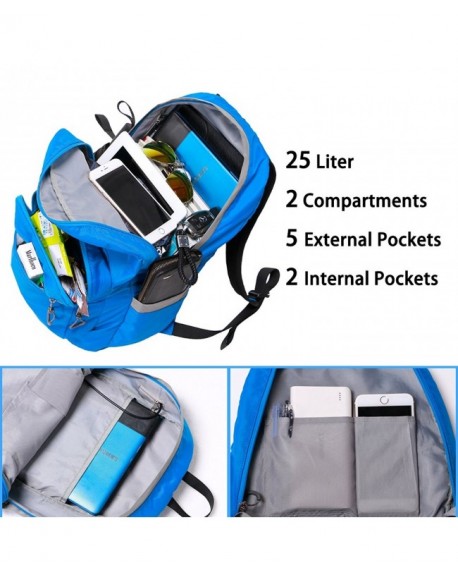 Foldable Backpack with USB Charging Port for Hiking and Traveling ...