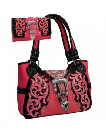 New Arrival Floral Embossed Handbags Crossbody Bags for Women Leather Satchel Purse by Jack&Chris