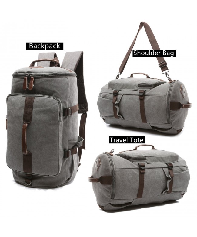 Backpack Messenger Convertible Weekender Overnight - Grey - CT183NTTYK4