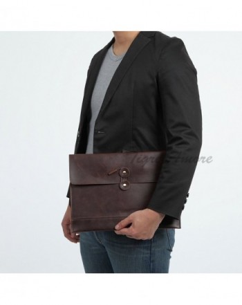 Men's Clutch Bag Envelope Portfolio Simple Design - Black - CV11M5FABGR