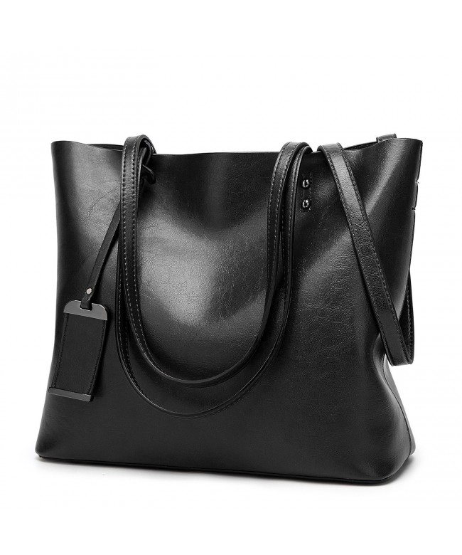 Angelkiss Women Top Handle Satchel Handbags Shoulder Bag Messenger Tote Washed Leather Purses Bag