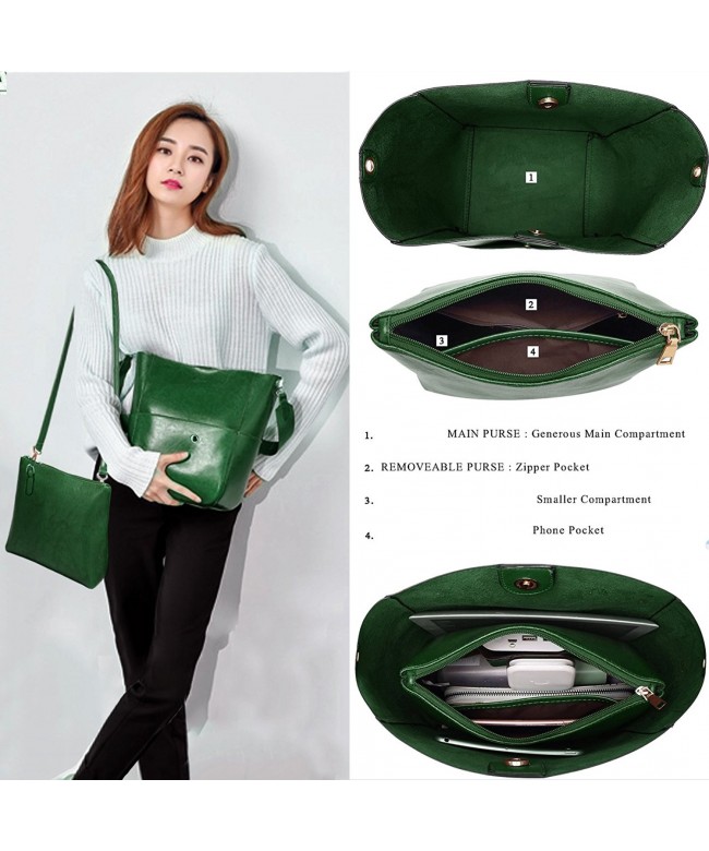 Handbags for Women Shoulder Bags Tote Satchel Hobo 2pcs Purse Set ...