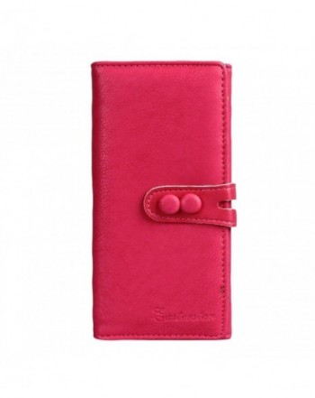 Womens Bi fold Button Clutch Wallet