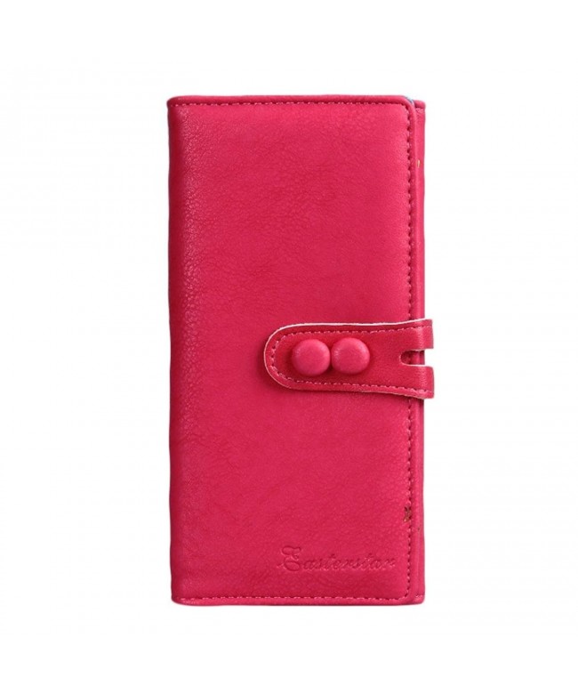 Womens Bi fold Button Clutch Wallet