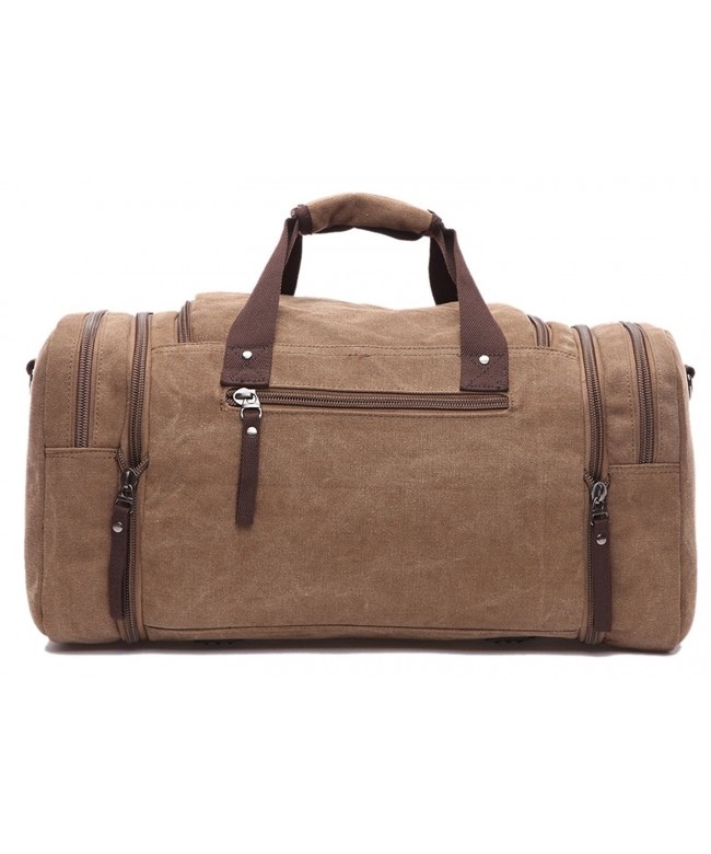 Men's Oversized Canvas Travel Luggage Bag Weekend Duffel Handbags ...
