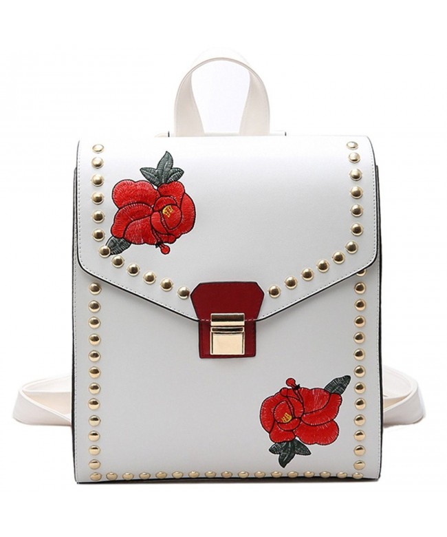 MSXUAN Fashion Embroidered Backpack Shoulder