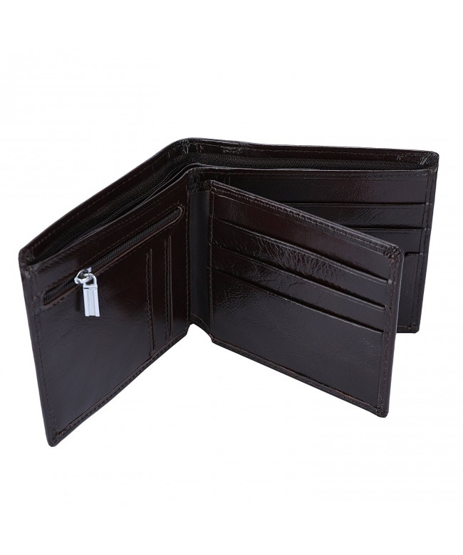 YOOMALL Trifold Leather Wallets Blocking