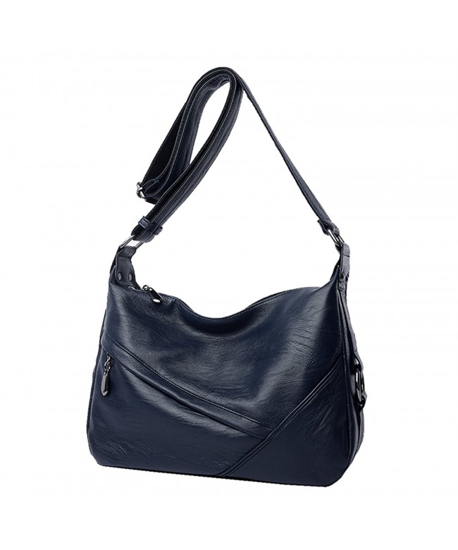 Covelin Women's Handbag Genuine Leather Purse Shoulder Bucket Bags Middle Capacity