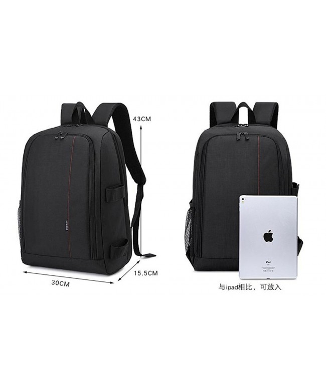 Multipurpose Waterproof Padded Backpack w/ Rain Cover Camera Soft ...