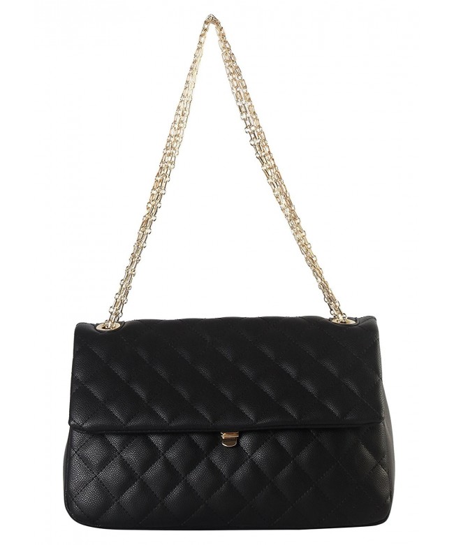 Diophy Leather Quilted Crossbody ZU 2690