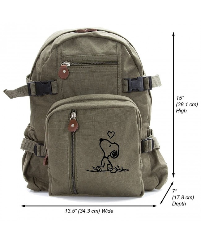 Snoopy Heavyweight Canvas Travel Backpack