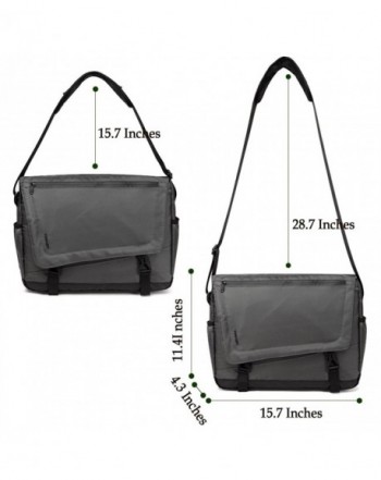 Men Lightweight Water Resistant 15.6 Laptop Messenger Bag Crossbody Bag ...