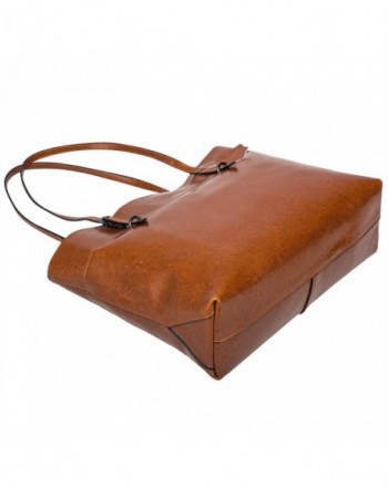 Women's Vintage Genuine Leather Tote Shoulder Bag Handbag Upgraded ...