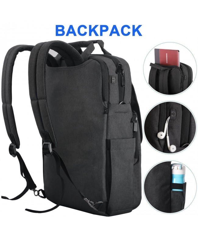 KUPRINE Business Computer Lightweight Backpacks - black grey - CQ12NURU2OC