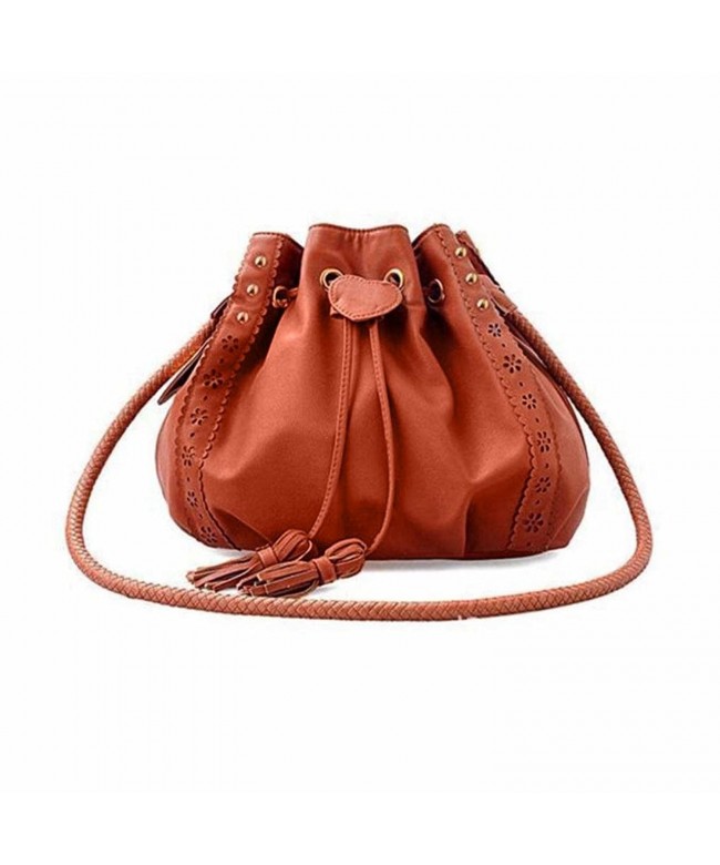Women Large Shoulder Bag Handbag Cross-body Bags Cheap Colors for Girl - Brown - CY186NWY0WE
