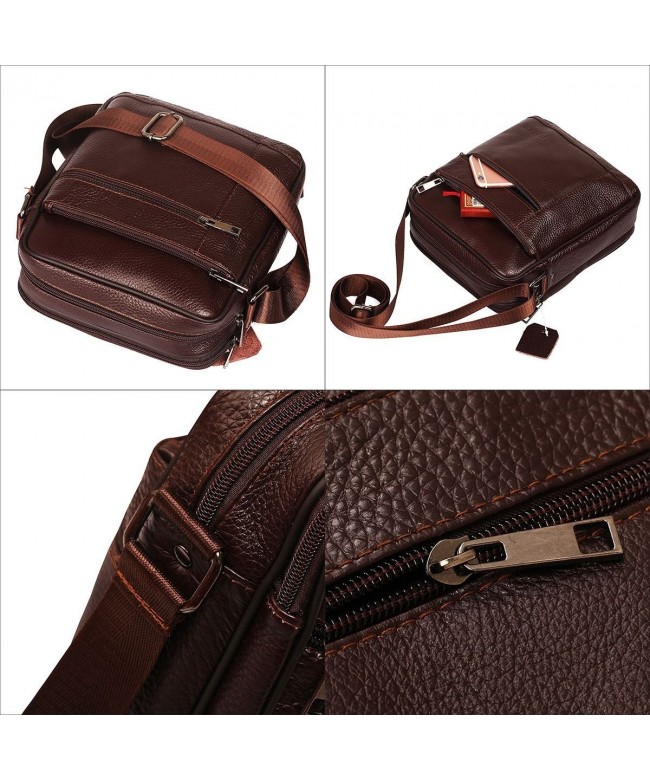 Small Genuine Leather Cross Body Messenger Bags Satchel Shoulder Bag ...
