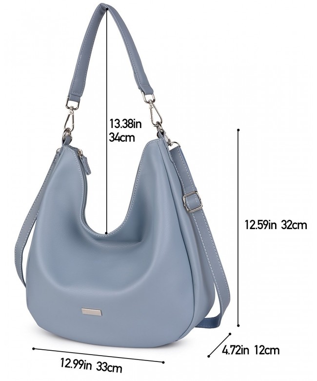 Women's Hobo Handbags PU Leather Top Handle Tote Bag Large Capacity ...