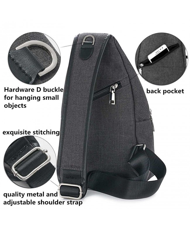 Sling Bag Chest Shoulder Backpack Crossbody Bags for Men Women Travel ...