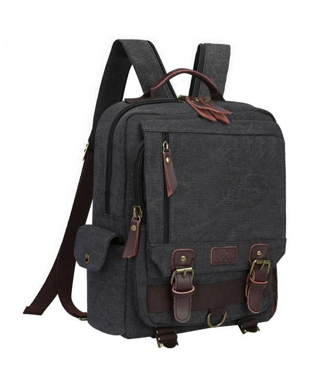 S ZONE Messenger Shoulder Backpack Gray Zipper