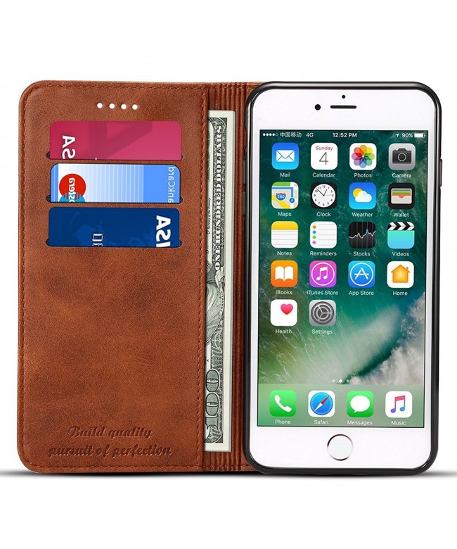 Iphone Leather Wallet Kickstand Protective