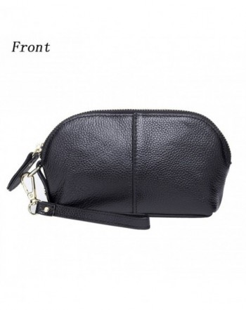 Womens Leather Wristlet Shell Shaped Wallet