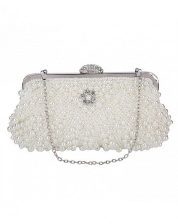 SISJULY Clutches Evening Handbags P2 White