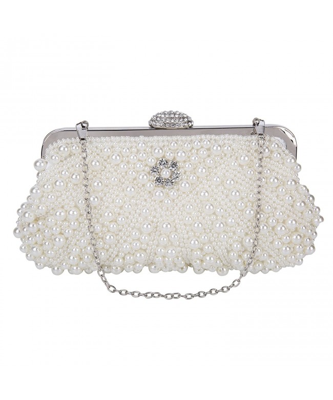 SISJULY Clutches Evening Handbags P2 White