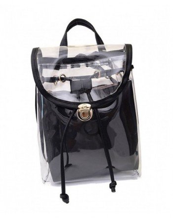 Jesdo Drawstring Backpack Transparent Handbag