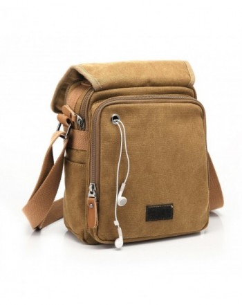 Canvas Shoulder Bags Tote Vintage Business Work Messenger Bag Laptop ...