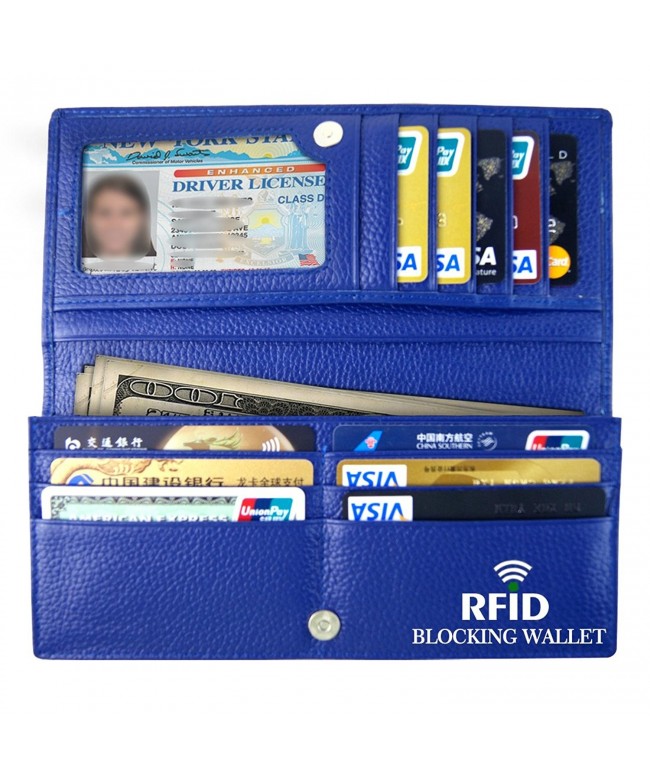 RFID Blocking Wallet Genuine Leather