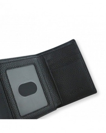 Slim TriFold RFID Men's Wallet- w/ ID Window Extra Capacity 9 Slots ...