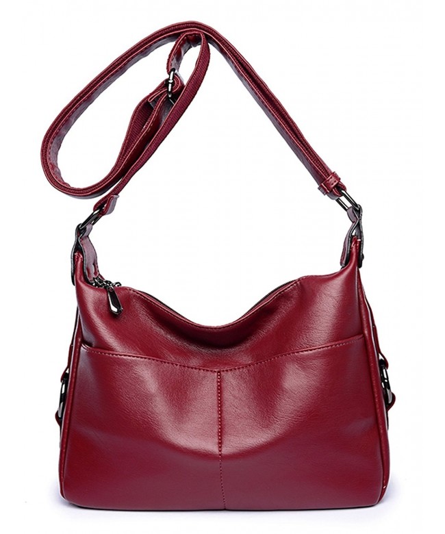 Women's Retro Shoulder Bag Hobo Double Zipper Crossbody Handbag from ...
