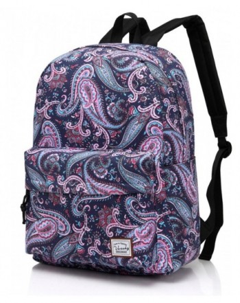 Vaschy Backpack Daypack Pockets Paisley