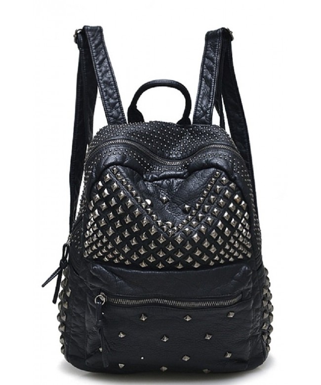 Sannea Studded Leather Backpack Fashion