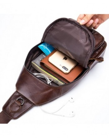 Sling Bag Charminer Leather Chest Bag Crossbody Shoulder Business ...