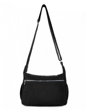 Crossbody Travel Bag Nylon Multi-pocket Shoulder Bag - 938 Black ...