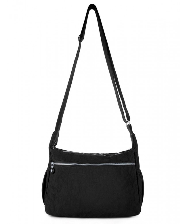 Crossbody Travel Bag Nylon Multi-pocket Shoulder Bag - 938 Black ...